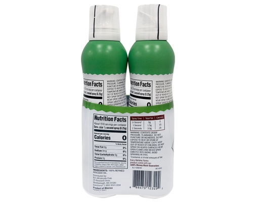 100% Pure Avocado Oil Spray, 7 fl oz (2-pk) Wellsley Farms image 1