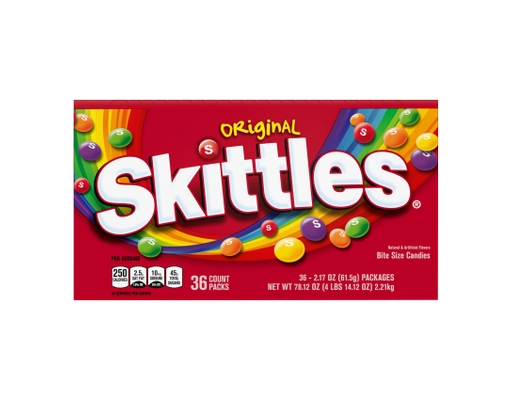 -pkages, Original, 2.17 oz (36-pk) Skittles image 0
