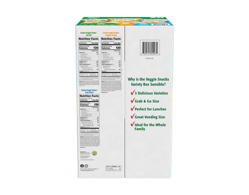 Sensible Portions Straws Snacks Garden Veggie Variety Pack 1 o