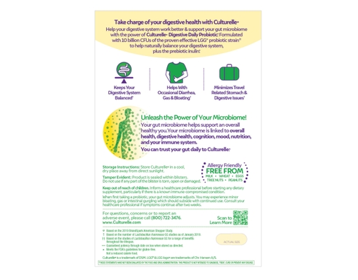 Digestive Daily Probiotic Capsules, 80 ct Culturelle image 12