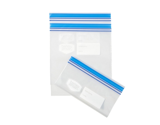 Berkley Jensen Double Zipper Bags Quart Freezer 216 ct