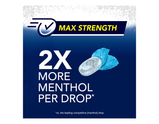 Vicks VapoCool Severe Sore Throat Relief Drops Winterfrost 200