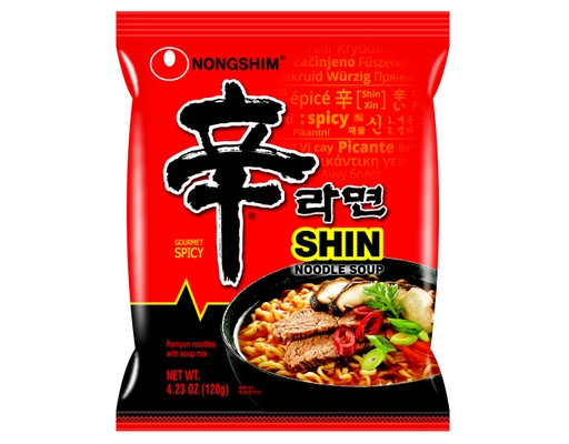 Shim Noodles, Spicy, 4.23 oz (16-ct) Nongshim image 2