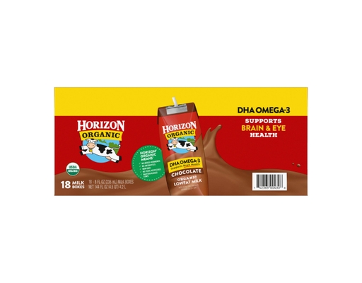 Horizon Organic DHA Omega-3 Lowfat Milk Chocolate 8 fl oz (18-