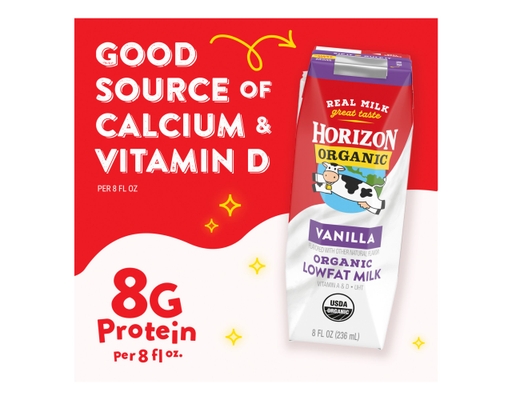 Horizon Organic DHA Omega-3 Lowfat Milk Chocolate 8 fl oz (18-