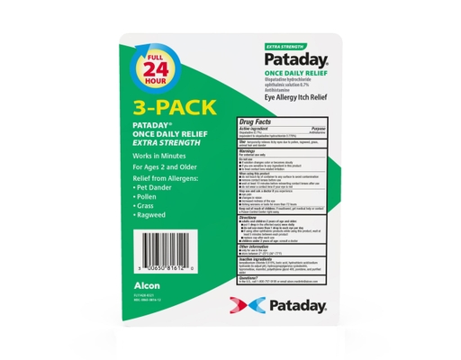 Pataday Extra Strength Eye Drops 0.085 fl oz (3-pk)