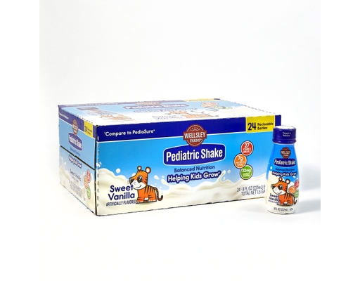 Wellsley Farms Pediatric Nutrition Shake Sweet Vanilla 8 fl oz