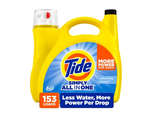 Tide Simply All in One Liquid Laundry Detergent Refreshing Bree