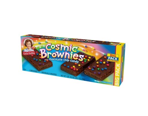 Cosmic Brownies with Chocolate Chip Candy, 12 ct Little Debbie image 1