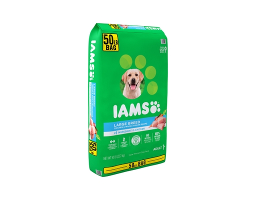 IAMS Large Breed Dry Dog Food Chicken Whole Grains 50 Pounds