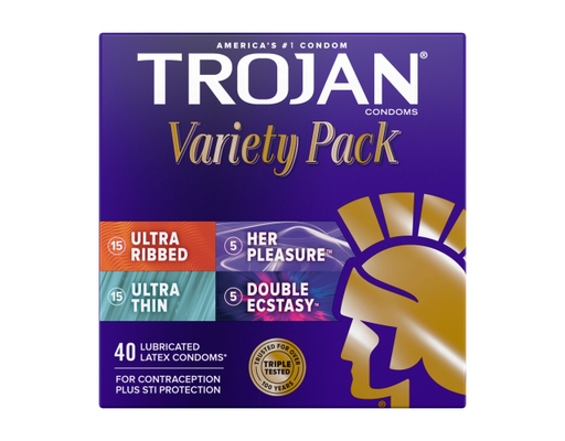 what are trojan condoms lubricated with Trojan Extended Pleasure Climax Control Lubricated Condoms main image 0