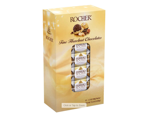 Ferrero Rocher Hazelnut Chocolates 1.3 oz (12-pk)
