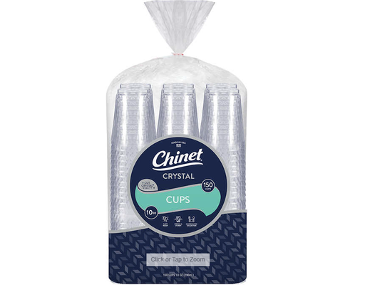 Chinet Cut Crystal Plastic Cup 10 oz 150 ct