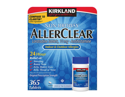 Kirkland Signature Non-Drowsy AllerClear Antihistamine 10mg Tabl