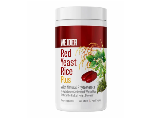 Weider Red Yeast Rice Plus 1200mg Tablets 240 ct