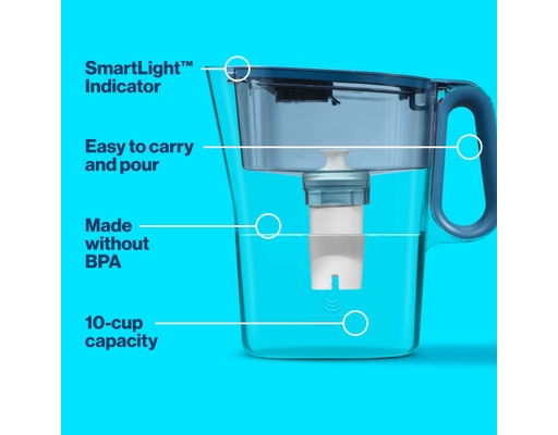 Brita Large Water Pitcher with Filters Kit Clear 3 ct