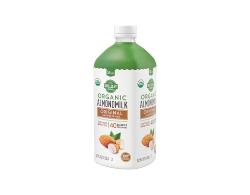 Wellsley Farms USDA Organic Unsweetened Original Almond Milk, 52