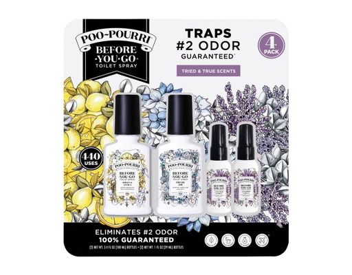 Poo Pourri Toilet Spray Tried & True 4 ct