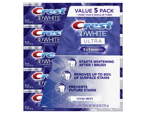 【タイムセール】クレスト　crest whitening Crest 3D Whitestrips 20 Professional Treatments with 10