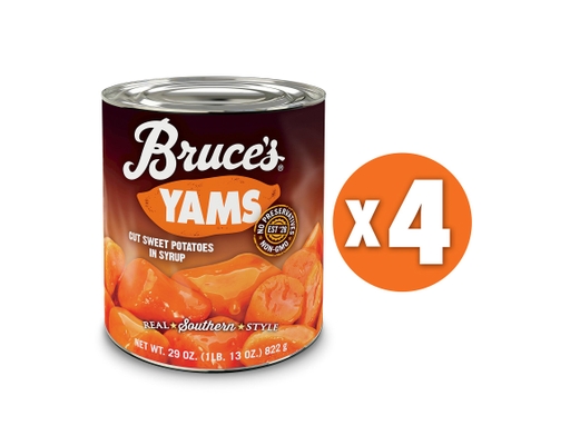 Yams Sweet Potatoes In Syrup, 29 oz, 4 pk Bruce's Yams image 5