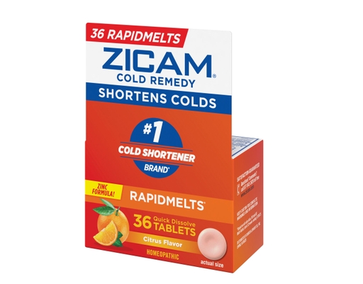Cold Remedy RapidMelts Tablets, Citrus, 36 ct Zicam image 2