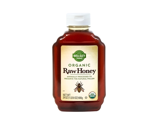 Wellsley Farms Organic Raw Honey, 2 pack/24 oz.