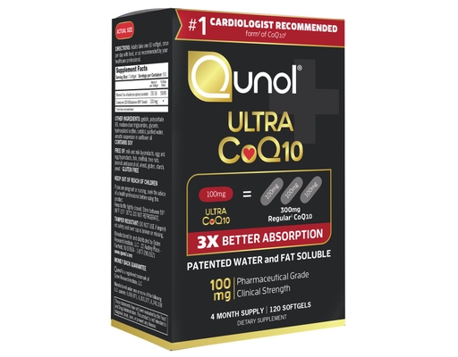 Qunol Ultra 100mg CoQ10 Softgels 120 ct
