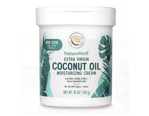 NatureWell Extra Virgin Coconut Oil Moisturizing Cream 16 oz