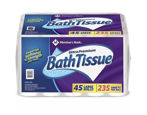 Member's Mark Ultra Premium Bath Tissue 235 ct (45-pk)