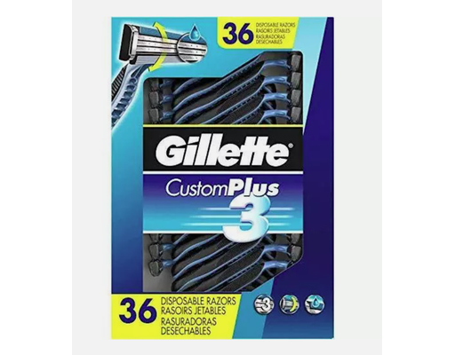 Gillette Custom Plus3 Disposable Razors 36 ct
