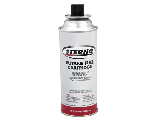 Sterno Butane Fuel Cartridge with Temperature Sensing Valve 8 o