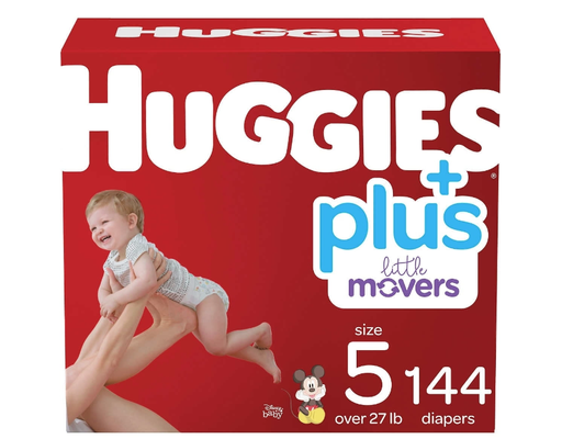 Huggies Little Movers Plus Diapers Size 144 ct