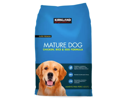 Kirkland Mature Dog ドッグフード 18.14㎏ Kirkland Signature Super Premium Mature Dog Food Chicken Rice