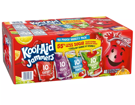 Kool Aid Jammers Pouches 6 fl oz (40-pk)