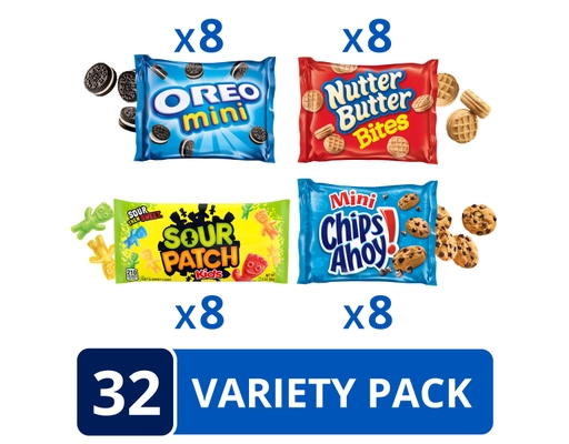 Mini Cookies & Candy Variety Pack Oreo Mini Chips Ahoy! Mini