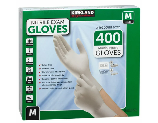 400 Count Kirkland Nitrile Gloves Large Kirkland Signature Nitrile
