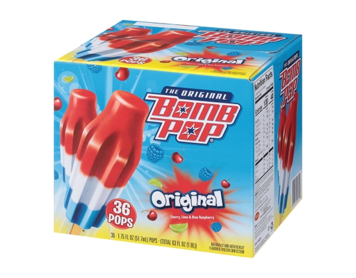 Original Frozen Ice Pops, 36 count Bomb Pop image 2