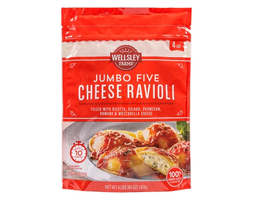 Five Cheese Jumbo Ravioli, 4 lbs. Wellsley Farms image 0