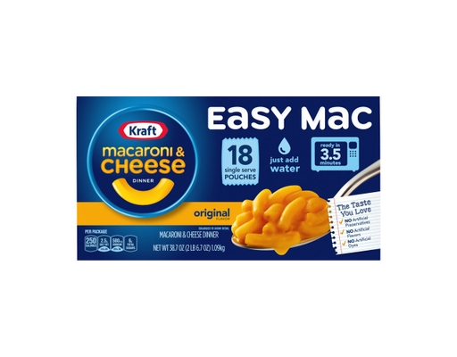 【希少！！】 Kraft Easy Mac Macaroni & Cheese Pouches Original 2.15 oz (18- その他 加工食品