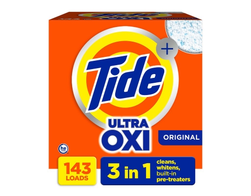 Tide Ultra Oxi HE Powder Laundry Detergent, Original 143 loads