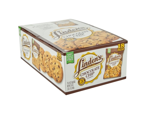 Chocolate Chip Cookies, 1.8 oz., 18 pack Linden's image 1
