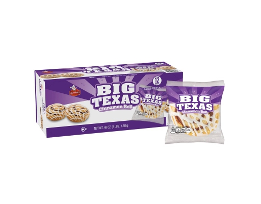 Big Texas Cinnamon Roll, 4 oz., 12 pack Cloverhill image 0