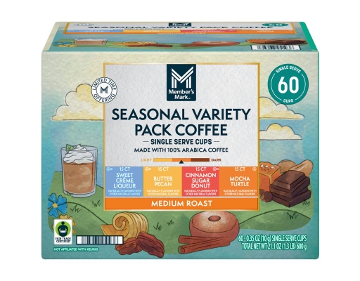 Member's Mark Medium Roast Spring Seasonal Coffee Pods, Variety Pack ...