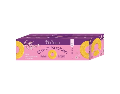 Miss Cho Cho's Baumkuchen Sponge Cake, 1.76 oz, 16-count