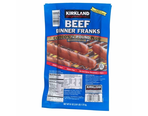 Kirkland Signature Beef Dinner Frank, 61 oz