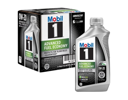 Mobil 1 Advanced Fuel Economy Full Synthetic Motor Oil 0W-20, 1-Quart/6 ...
