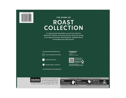 Starbucks Classic Roasts Variety Pack Pod, 64-count