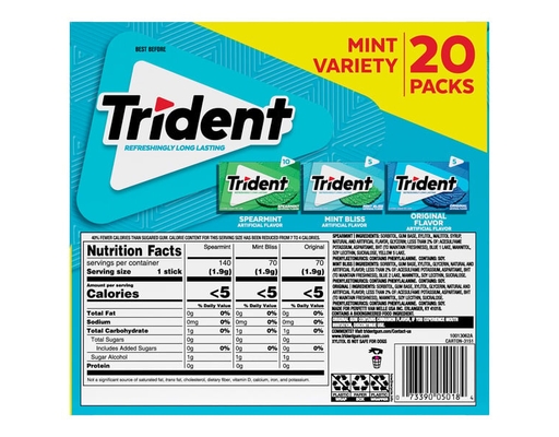 Trident Mint Variety Pack, 20-count