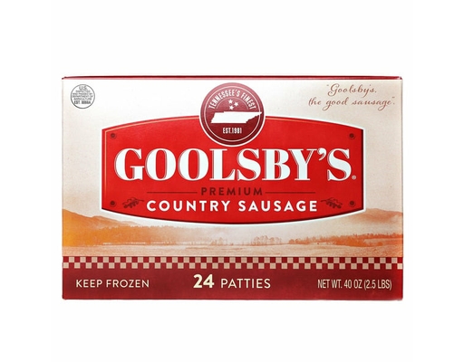 Goolsby's Premium Country Sausage, 40 oz, 24-count