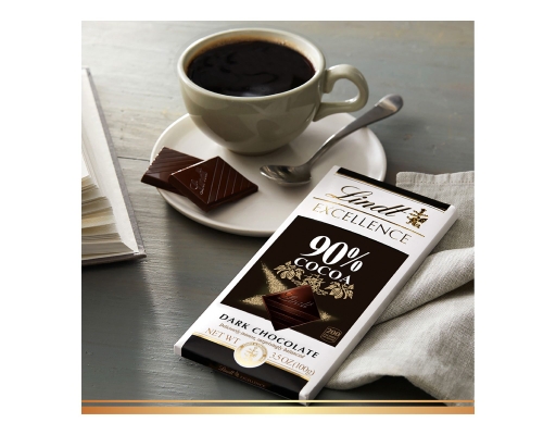 Lindt Excellence Dark Chocolate Bars 90% Cocoa 3.5 oz (4-pk)